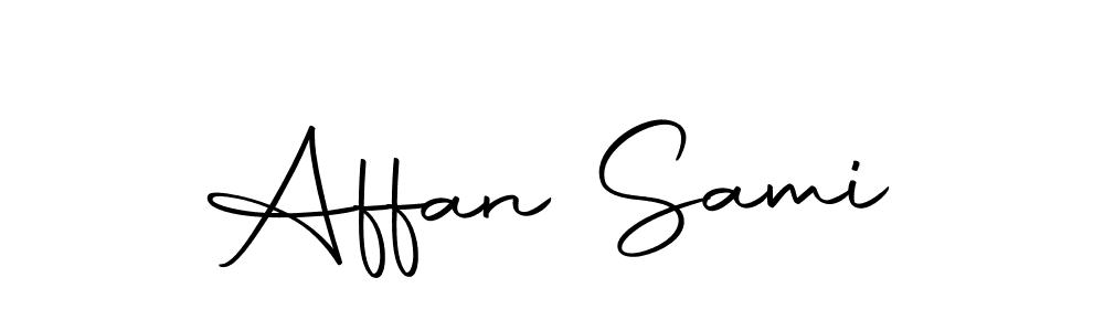 It looks lik you need a new signature style for name Affan Sami. Design unique handwritten (Autography-DOLnW) signature with our free signature maker in just a few clicks. Affan Sami signature style 10 images and pictures png