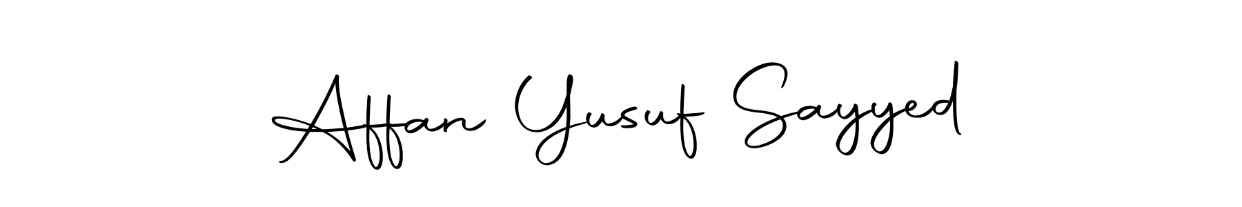 Make a beautiful signature design for name Affan Yusuf Sayyed. Use this online signature maker to create a handwritten signature for free. Affan Yusuf Sayyed signature style 10 images and pictures png