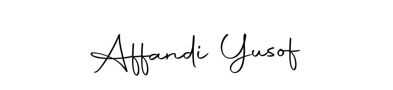 How to make Affandi Yusof name signature. Use Autography-DOLnW style for creating short signs online. This is the latest handwritten sign. Affandi Yusof signature style 10 images and pictures png