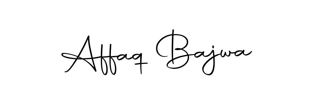 How to make Affaq Bajwa name signature. Use Autography-DOLnW style for creating short signs online. This is the latest handwritten sign. Affaq Bajwa signature style 10 images and pictures png