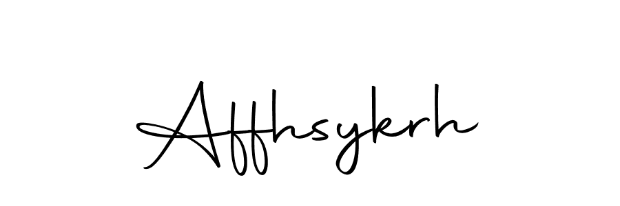 Design your own signature with our free online signature maker. With this signature software, you can create a handwritten (Autography-DOLnW) signature for name Affhsykrh. Affhsykrh signature style 10 images and pictures png