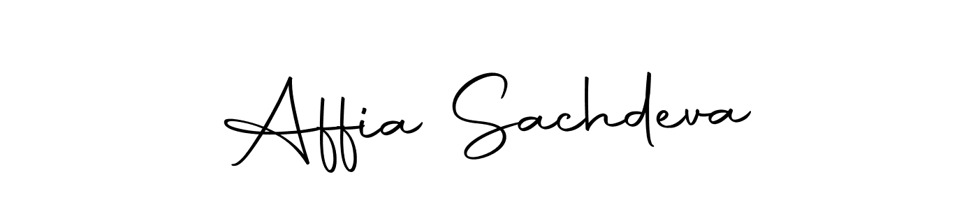 The best way (Autography-DOLnW) to make a short signature is to pick only two or three words in your name. The name Affia Sachdeva include a total of six letters. For converting this name. Affia Sachdeva signature style 10 images and pictures png