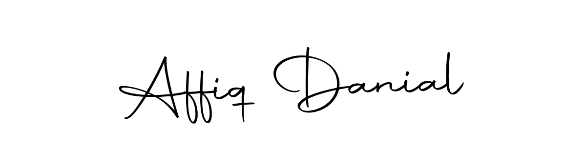 How to make Affiq Danial name signature. Use Autography-DOLnW style for creating short signs online. This is the latest handwritten sign. Affiq Danial signature style 10 images and pictures png