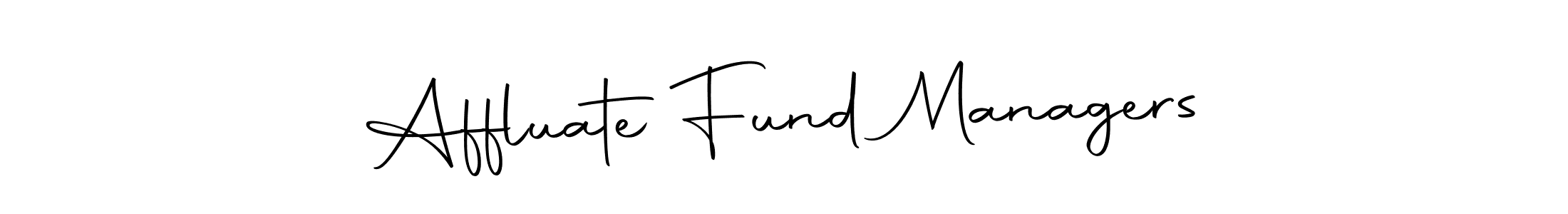 How to make Affluate Fund Managers name signature. Use Autography-DOLnW style for creating short signs online. This is the latest handwritten sign. Affluate Fund Managers signature style 10 images and pictures png