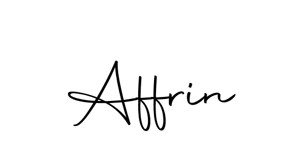 The best way (Autography-DOLnW) to make a short signature is to pick only two or three words in your name. The name Affrin include a total of six letters. For converting this name. Affrin signature style 10 images and pictures png