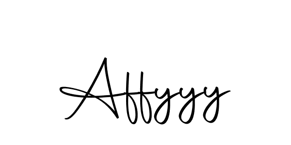 How to make Affyyy name signature. Use Autography-DOLnW style for creating short signs online. This is the latest handwritten sign. Affyyy signature style 10 images and pictures png