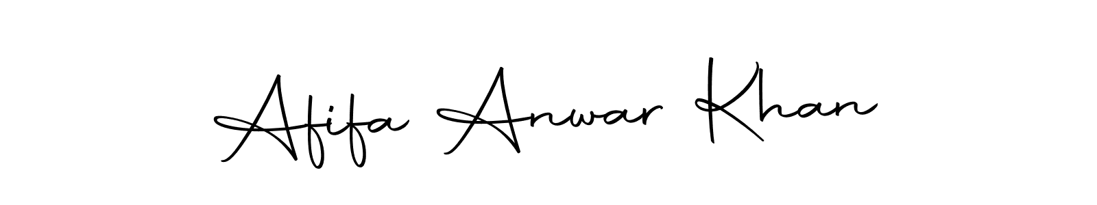 Design your own signature with our free online signature maker. With this signature software, you can create a handwritten (Autography-DOLnW) signature for name Afifa Anwar Khan. Afifa Anwar Khan signature style 10 images and pictures png