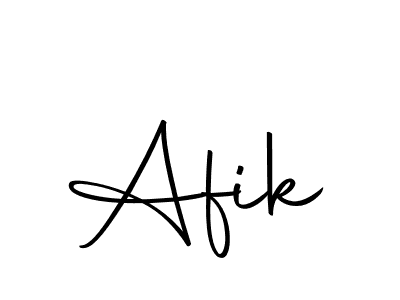 Design your own signature with our free online signature maker. With this signature software, you can create a handwritten (Autography-DOLnW) signature for name Afik. Afik signature style 10 images and pictures png