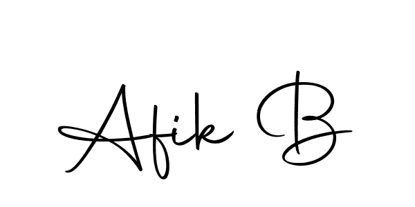 Use a signature maker to create a handwritten signature online. With this signature software, you can design (Autography-DOLnW) your own signature for name Afik B. Afik B signature style 10 images and pictures png