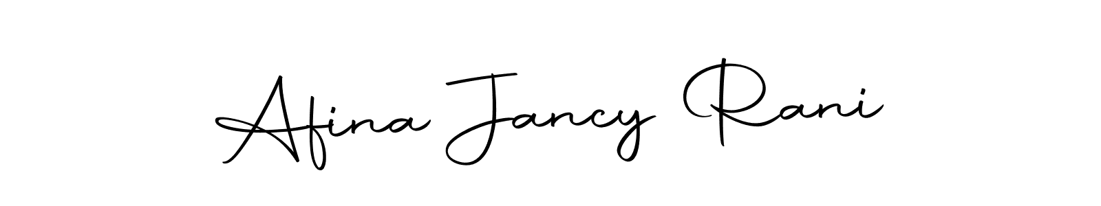 Make a short Afina Jancy Rani signature style. Manage your documents anywhere anytime using Autography-DOLnW. Create and add eSignatures, submit forms, share and send files easily. Afina Jancy Rani signature style 10 images and pictures png
