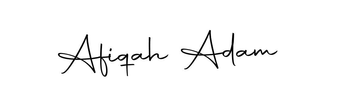 Create a beautiful signature design for name Afiqah Adam. With this signature (Autography-DOLnW) fonts, you can make a handwritten signature for free. Afiqah Adam signature style 10 images and pictures png