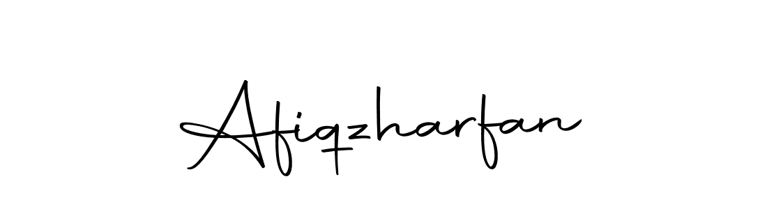 Design your own signature with our free online signature maker. With this signature software, you can create a handwritten (Autography-DOLnW) signature for name Afiqzharfan. Afiqzharfan signature style 10 images and pictures png