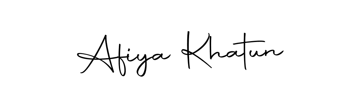 Design your own signature with our free online signature maker. With this signature software, you can create a handwritten (Autography-DOLnW) signature for name Afiya Khatun. Afiya Khatun signature style 10 images and pictures png