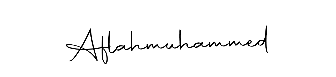 Use a signature maker to create a handwritten signature online. With this signature software, you can design (Autography-DOLnW) your own signature for name Aflahmuhammed. Aflahmuhammed signature style 10 images and pictures png