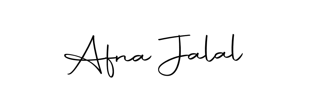 Design your own signature with our free online signature maker. With this signature software, you can create a handwritten (Autography-DOLnW) signature for name Afna Jalal. Afna Jalal signature style 10 images and pictures png