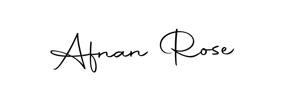 The best way (Autography-DOLnW) to make a short signature is to pick only two or three words in your name. The name Afnan Rose include a total of six letters. For converting this name. Afnan Rose signature style 10 images and pictures png