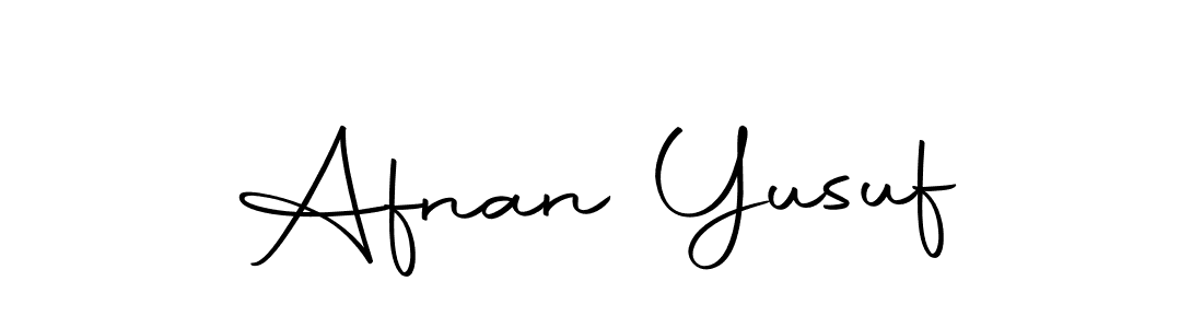 Create a beautiful signature design for name Afnan Yusuf. With this signature (Autography-DOLnW) fonts, you can make a handwritten signature for free. Afnan Yusuf signature style 10 images and pictures png