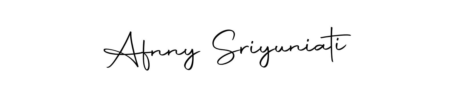 Use a signature maker to create a handwritten signature online. With this signature software, you can design (Autography-DOLnW) your own signature for name Afnny Sriyuniati. Afnny Sriyuniati signature style 10 images and pictures png