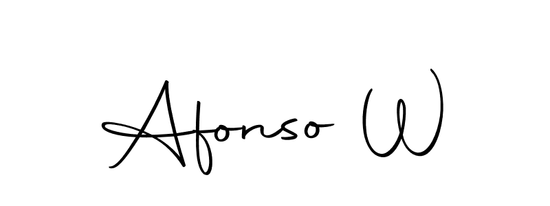 Create a beautiful signature design for name Afonso W. With this signature (Autography-DOLnW) fonts, you can make a handwritten signature for free. Afonso W signature style 10 images and pictures png