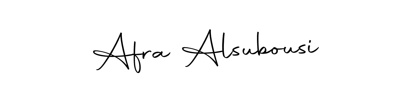 Make a beautiful signature design for name Afra Alsubousi. With this signature (Autography-DOLnW) style, you can create a handwritten signature for free. Afra Alsubousi signature style 10 images and pictures png