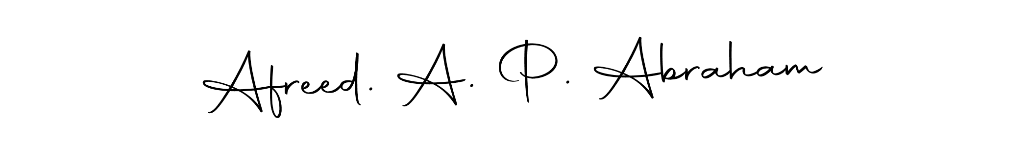You can use this online signature creator to create a handwritten signature for the name Afreed. A. P. Abraham. This is the best online autograph maker. Afreed. A. P. Abraham signature style 10 images and pictures png