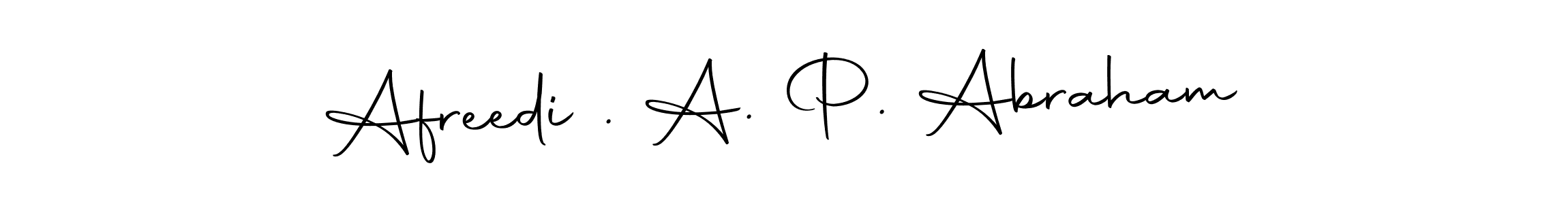 How to make Afreedi . A. P. Abraham signature? Autography-DOLnW is a professional autograph style. Create handwritten signature for Afreedi . A. P. Abraham name. Afreedi . A. P. Abraham signature style 10 images and pictures png