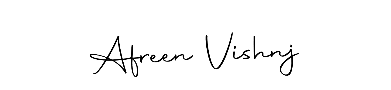 The best way (Autography-DOLnW) to make a short signature is to pick only two or three words in your name. The name Afreen Vishnj include a total of six letters. For converting this name. Afreen Vishnj signature style 10 images and pictures png