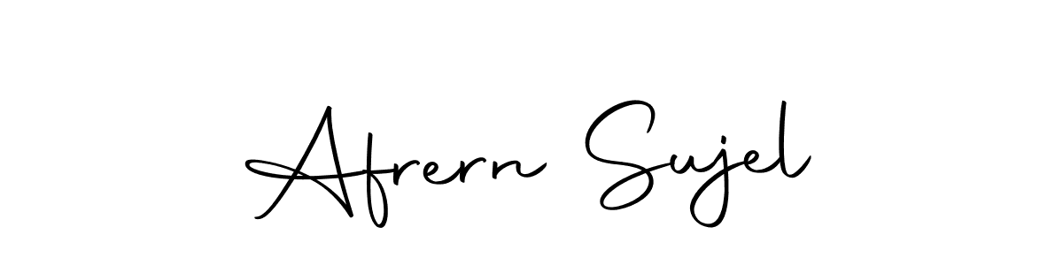 The best way (Autography-DOLnW) to make a short signature is to pick only two or three words in your name. The name Afrern Sujel include a total of six letters. For converting this name. Afrern Sujel signature style 10 images and pictures png