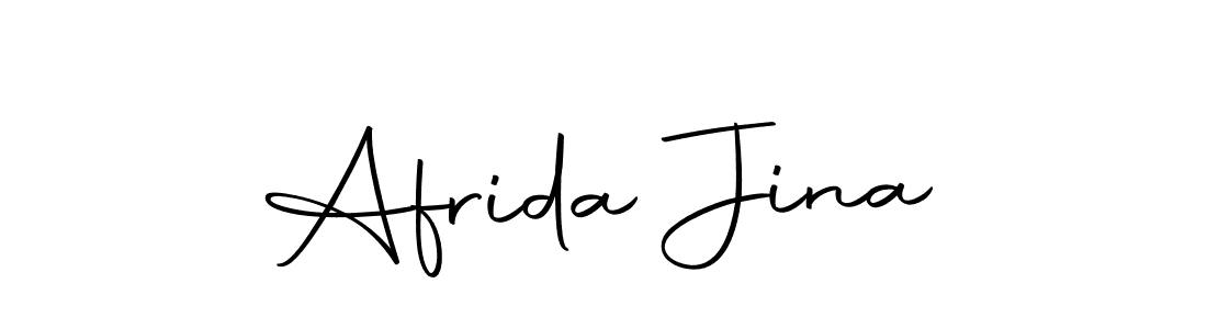 Use a signature maker to create a handwritten signature online. With this signature software, you can design (Autography-DOLnW) your own signature for name Afrida Jina. Afrida Jina signature style 10 images and pictures png