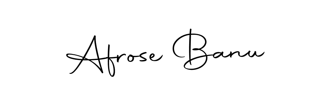 Make a beautiful signature design for name Afrose Banu. With this signature (Autography-DOLnW) style, you can create a handwritten signature for free. Afrose Banu signature style 10 images and pictures png