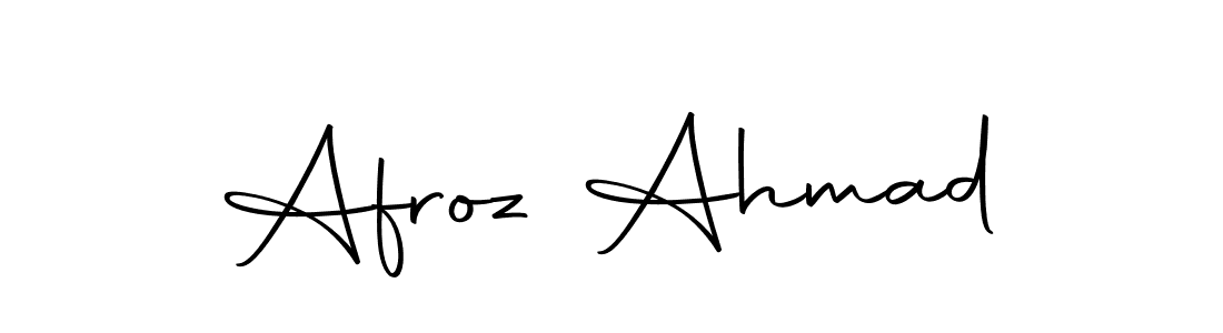 Design your own signature with our free online signature maker. With this signature software, you can create a handwritten (Autography-DOLnW) signature for name Afroz Ahmad. Afroz Ahmad signature style 10 images and pictures png