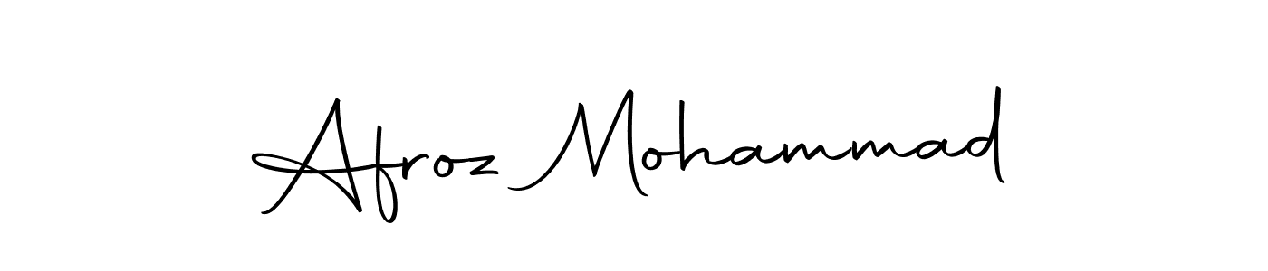 Make a beautiful signature design for name Afroz Mohammad. Use this online signature maker to create a handwritten signature for free. Afroz Mohammad signature style 10 images and pictures png