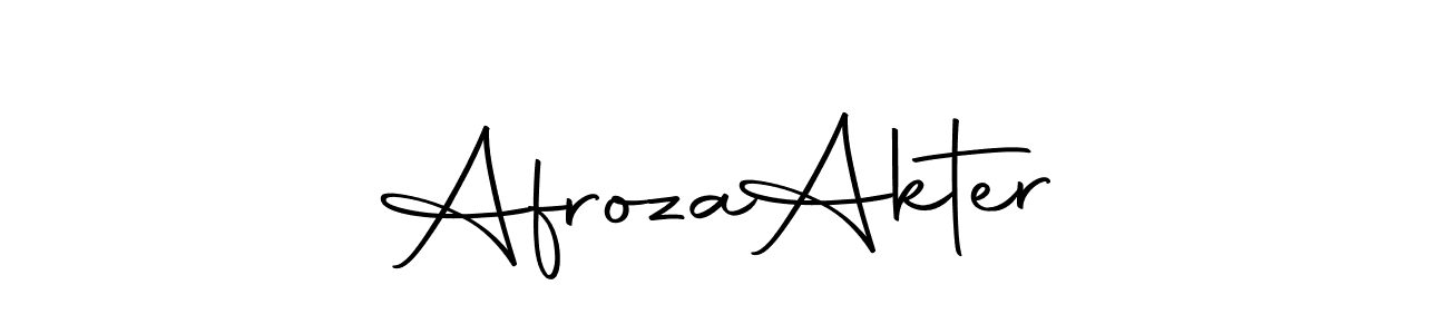 Create a beautiful signature design for name Afroza  Akter. With this signature (Autography-DOLnW) fonts, you can make a handwritten signature for free. Afroza  Akter signature style 10 images and pictures png