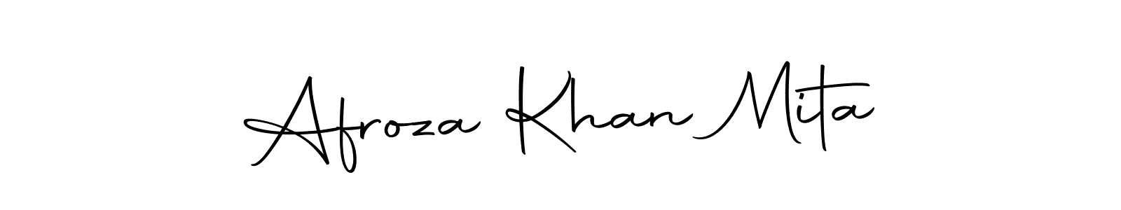How to make Afroza Khan Mita signature? Autography-DOLnW is a professional autograph style. Create handwritten signature for Afroza Khan Mita name. Afroza Khan Mita signature style 10 images and pictures png