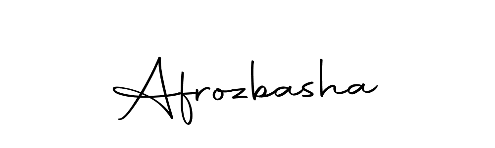 Create a beautiful signature design for name Afrozbasha. With this signature (Autography-DOLnW) fonts, you can make a handwritten signature for free. Afrozbasha signature style 10 images and pictures png