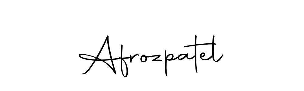 Create a beautiful signature design for name Afrozpatel. With this signature (Autography-DOLnW) fonts, you can make a handwritten signature for free. Afrozpatel signature style 10 images and pictures png