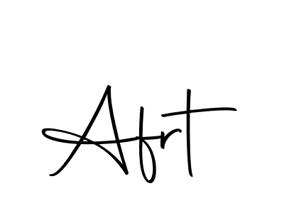 The best way (Autography-DOLnW) to make a short signature is to pick only two or three words in your name. The name Afrt include a total of six letters. For converting this name. Afrt signature style 10 images and pictures png