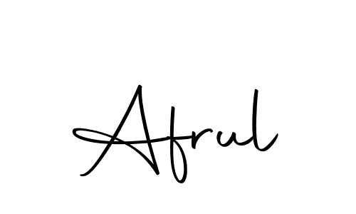 Create a beautiful signature design for name Afrul. With this signature (Autography-DOLnW) fonts, you can make a handwritten signature for free. Afrul signature style 10 images and pictures png