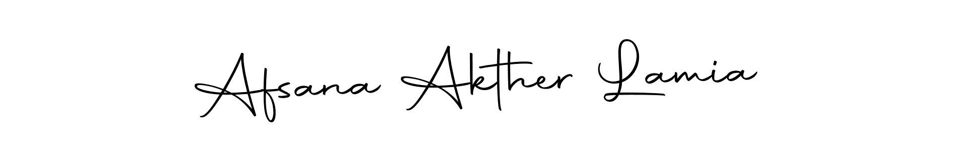 Afsana Akther Lamia stylish signature style. Best Handwritten Sign (Autography-DOLnW) for my name. Handwritten Signature Collection Ideas for my name Afsana Akther Lamia. Afsana Akther Lamia signature style 10 images and pictures png