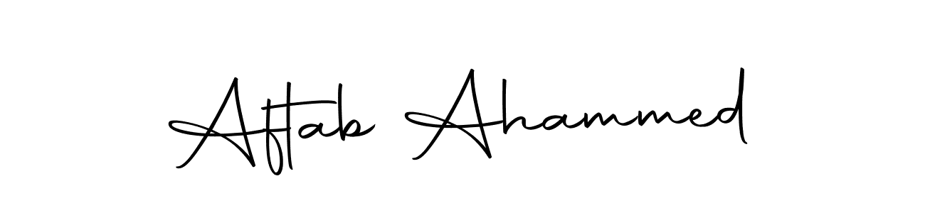 Similarly Autography-DOLnW is the best handwritten signature design. Signature creator online .You can use it as an online autograph creator for name Aftab Ahammed. Aftab Ahammed signature style 10 images and pictures png