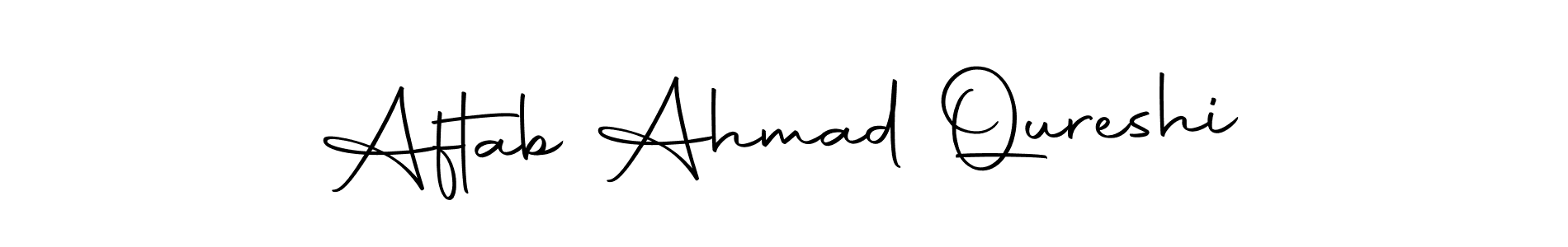 Design your own signature with our free online signature maker. With this signature software, you can create a handwritten (Autography-DOLnW) signature for name Aftab Ahmad Qureshi. Aftab Ahmad Qureshi signature style 10 images and pictures png