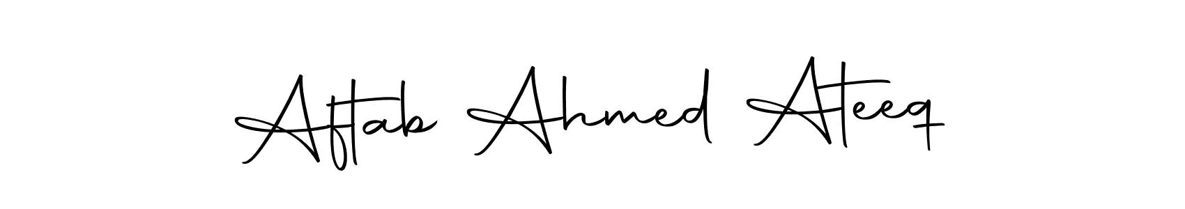 Here are the top 10 professional signature styles for the name Aftab Ahmed Ateeq. These are the best autograph styles you can use for your name. Aftab Ahmed Ateeq signature style 10 images and pictures png