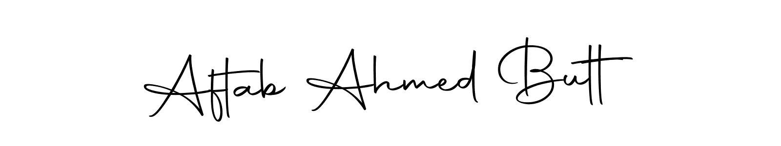 Use a signature maker to create a handwritten signature online. With this signature software, you can design (Autography-DOLnW) your own signature for name Aftab Ahmed Butt. Aftab Ahmed Butt signature style 10 images and pictures png