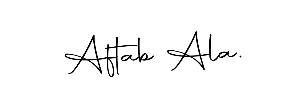 Create a beautiful signature design for name Aftab Ala.. With this signature (Autography-DOLnW) fonts, you can make a handwritten signature for free. Aftab Ala. signature style 10 images and pictures png