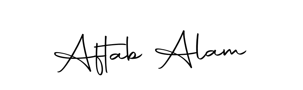 Design your own signature with our free online signature maker. With this signature software, you can create a handwritten (Autography-DOLnW) signature for name Aftab Alam. Aftab Alam signature style 10 images and pictures png