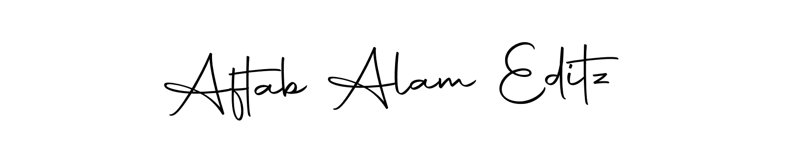 The best way (Autography-DOLnW) to make a short signature is to pick only two or three words in your name. The name Aftab Alam Editz include a total of six letters. For converting this name. Aftab Alam Editz signature style 10 images and pictures png