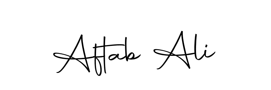 Create a beautiful signature design for name Aftab Ali. With this signature (Autography-DOLnW) fonts, you can make a handwritten signature for free. Aftab Ali signature style 10 images and pictures png