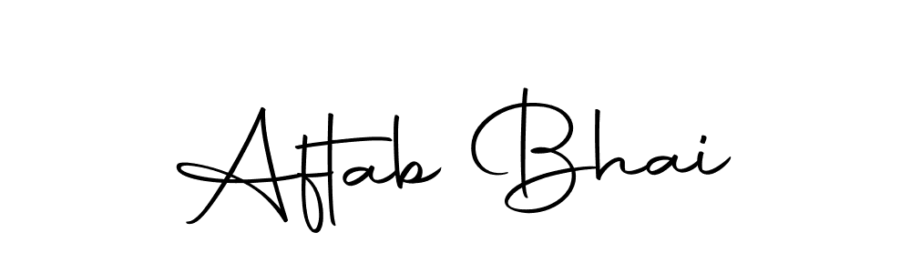 The best way (Autography-DOLnW) to make a short signature is to pick only two or three words in your name. The name Aftab Bhai include a total of six letters. For converting this name. Aftab Bhai signature style 10 images and pictures png