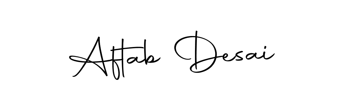 Use a signature maker to create a handwritten signature online. With this signature software, you can design (Autography-DOLnW) your own signature for name Aftab Desai. Aftab Desai signature style 10 images and pictures png