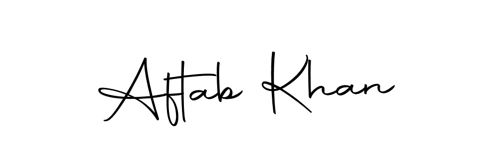 Make a beautiful signature design for name Aftab Khan. Use this online signature maker to create a handwritten signature for free. Aftab Khan signature style 10 images and pictures png